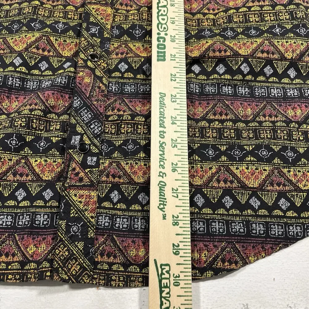 Vintage Kracto Aztec Western Shirt Men’s XL Snap Button Tribal Pattern